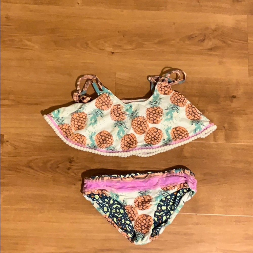 bathing suit pineapple set